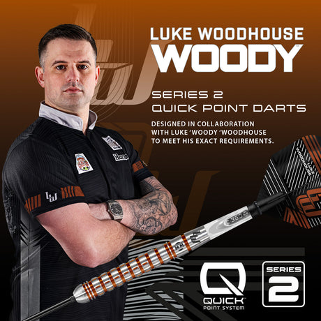 Harrows Luke Woodhouse Series 2 90% Tungsten QP Steel Tip Darts - view 5