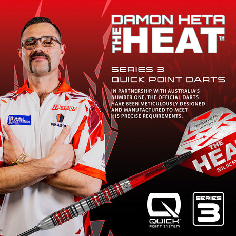 Harrows Damon Heta Series 3 90% Tungsten QP Steel Tip Darts - view 5