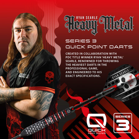 Harrows Ryan Searle Series 3 90% Tungsten QP Steel Tip Darts - view 5