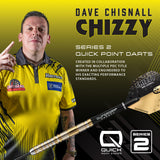 Harrows Dave Chisnall Chizzy Series 2 90% Tungsten QP Steel Tip Darts - view 5