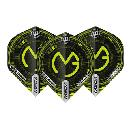 Mega Standard MvG 75 micron Dart Flights by Winmau - view 2