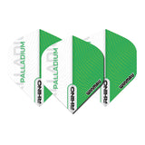 Rhino Extra Thick Palladium Green and White Standard Dart Flights by Winmau - view 2
