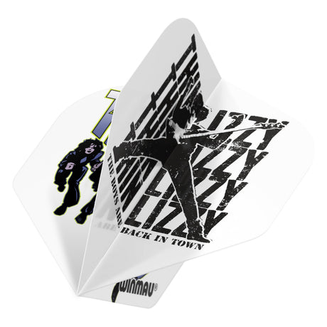 Rock Legends Thin Lizzy White Dart Flights by Winmau - view 3