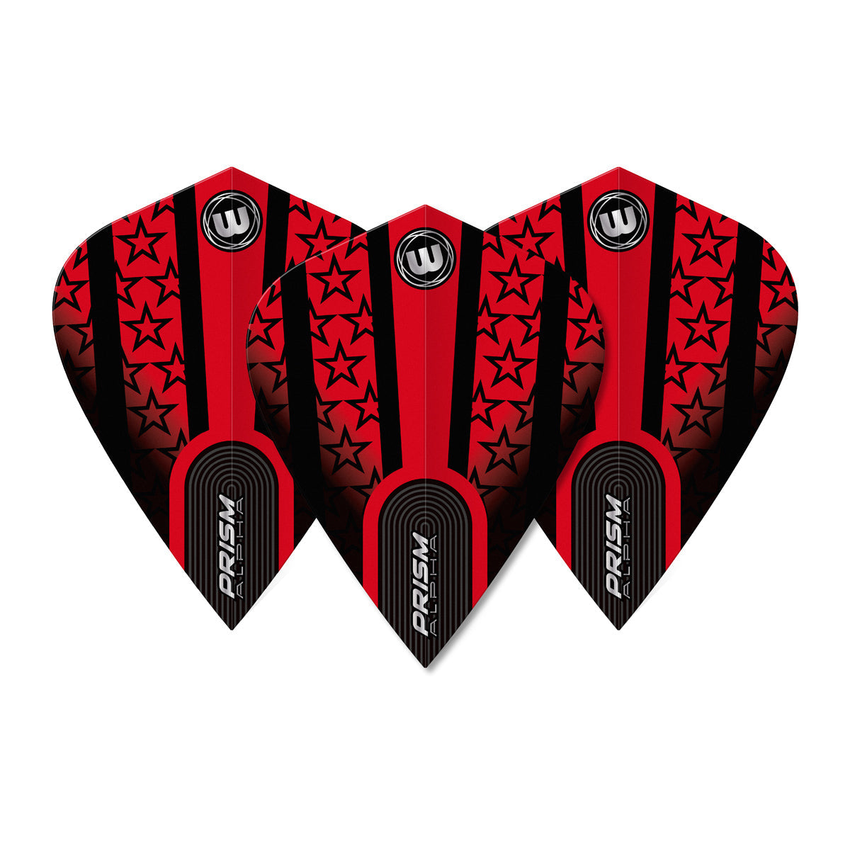Prism Alpha Red & Black Stars Kite Flight by Winmau - view 2
