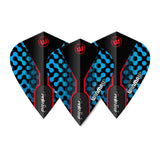 Prism Zeta Blue, Black & Red Kite Flight by Winmau - view 2