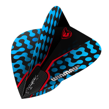 Prism Zeta Blue, Black & Red Kite Flight by Winmau - view 3