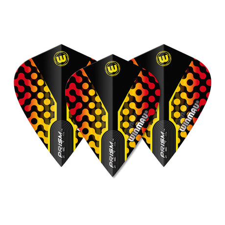 Prism Zeta Black, Yellow & Red Kite Flight by Winmau - view 2