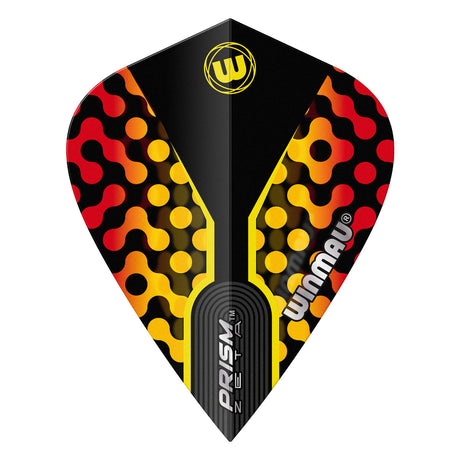 Prism Zeta Black, Yellow & Red Kite Flight by Winmau