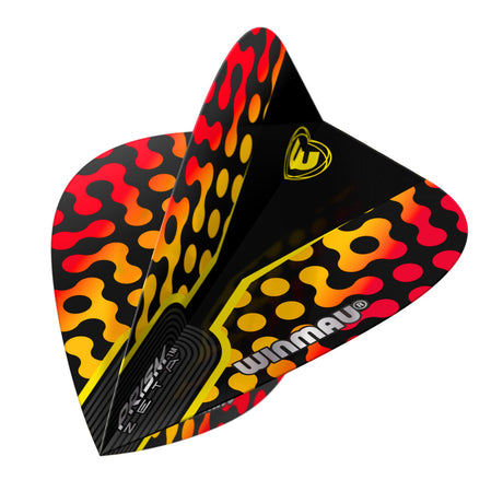 Prism Zeta Black, Yellow & Red Kite Flight by Winmau - view 3