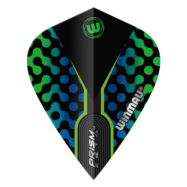 Prism Zeta Blue, Black & Green Kite Flight by Winmau