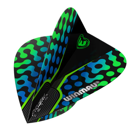 Prism Zeta Blue, Black & Green Kite Flight by Winmau - view 3