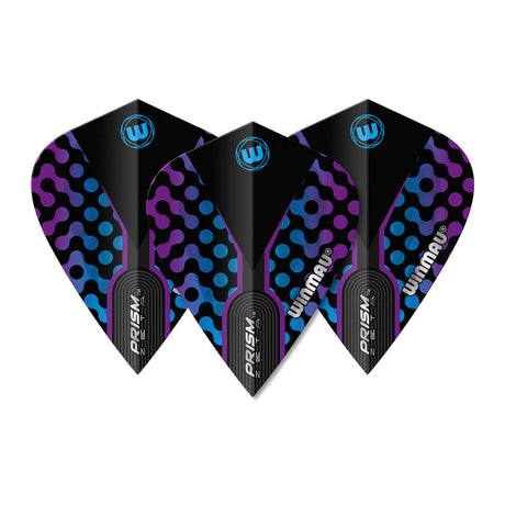 Prism Zeta Blue, Black & Purple Kite Flight by Winmau - view 2