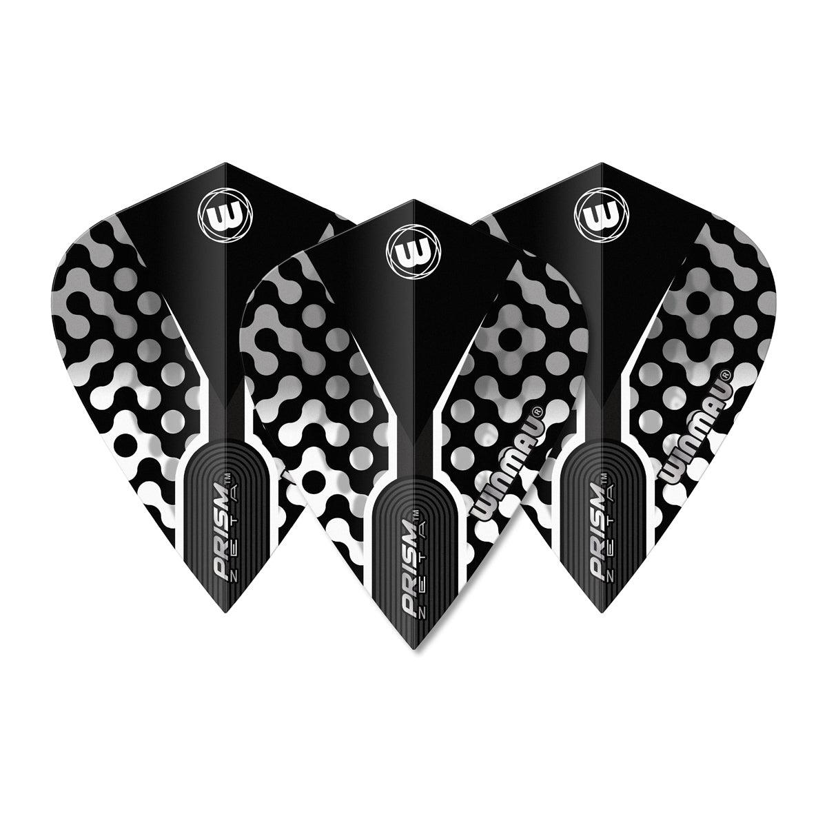 Prism Zeta Black, White & Grey Kite Flight by Winmau - view 2