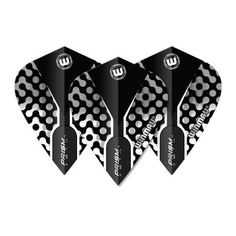 Prism Zeta Black, White & Grey Kite Flight by Winmau - view 2