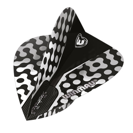 Prism Zeta Black, White & Grey Kite Flight by Winmau - view 3