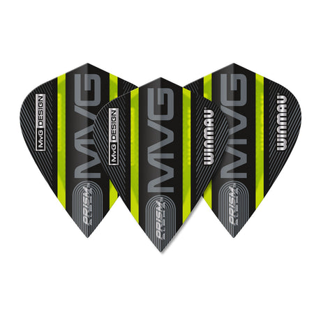Prism Alpha MVG Black & Green Kite Flight by Winmau - view 2