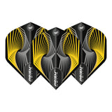Prism Delta Spiral Yellow and Grey Standard Dart Flights by Winmau - view 2