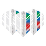 Prism Delta White, Blue, Red and Green Standard Dart Flights by Winmau - view 2