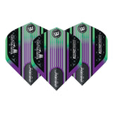 Prism Delta Wizard Rainbow and Silver Standard Dart Flights by Winmau - view 2