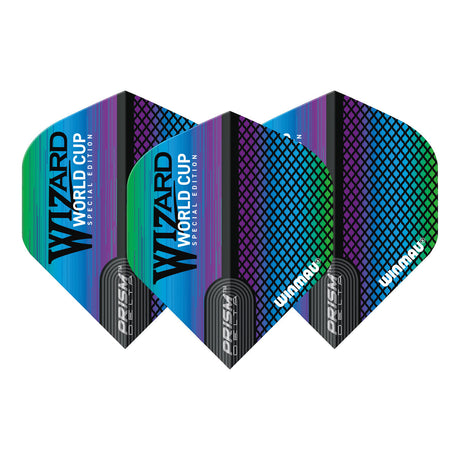 Prism Delta Wizard Rainbow Standard Dart Flights by Winmau - view 2