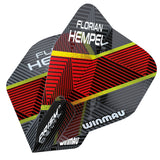 Prism Delta Florian Hempel Grey & Red Standard Dart Flights by Winmau - view 3