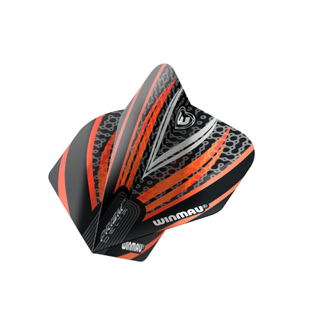 Prism Delta Black, White & Orange No2 Dart Flights by Winmau - view 3