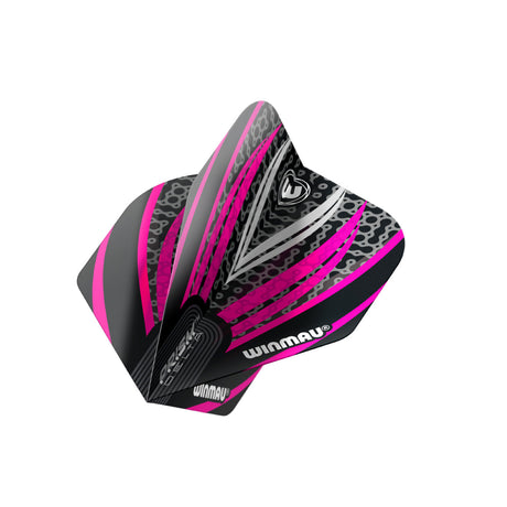 Prism Delta Black, White & Pink No2 Dart Flights by Winmau - view 3