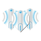 Prism Zeta Circles White and Blue Standard Dart Flights by Winmau - view 2