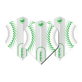 Prism Zeta Circles White and Green Standard Dart Flights by Winmau - view 2