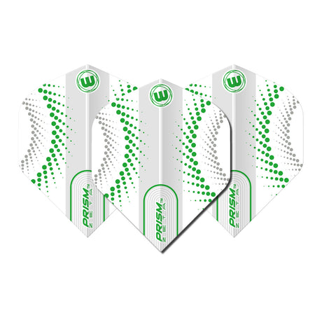 Prism Zeta Circles White and Green Standard Dart Flights by Winmau - view 2