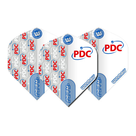 Prism Zeta PDC White Standard Dart Flights by Winmau - view 2