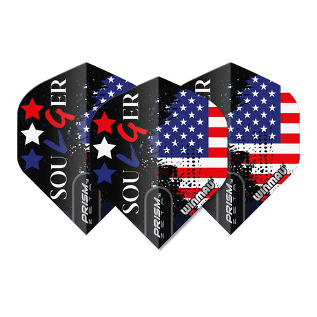 Prism Zeta Soulger Flag USA Dart Flights by Winmau - view 2