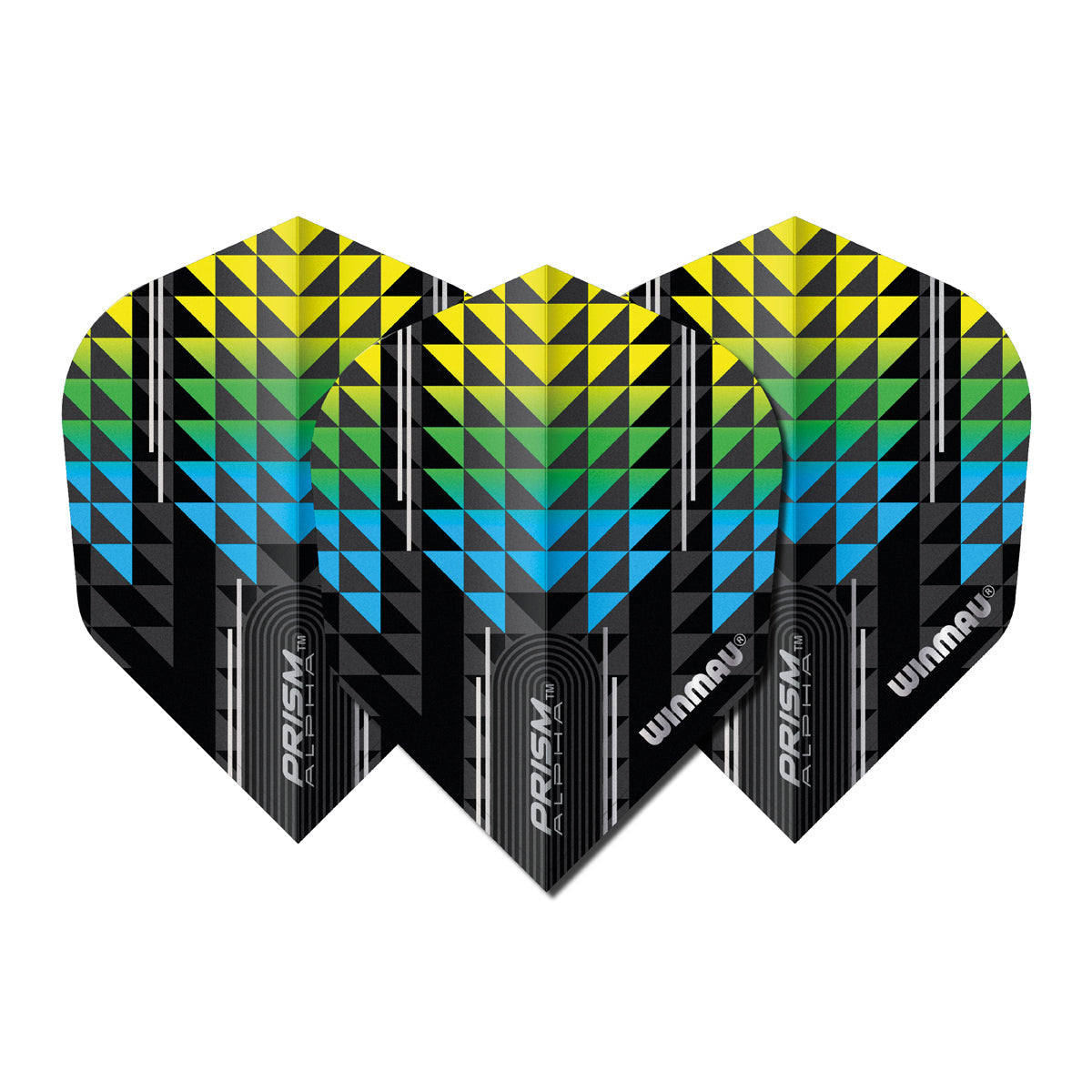 Prism Alpha Blue & Yellow No6 Dart Flights by Winmau - view 2