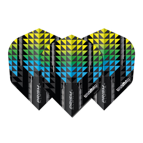Prism Alpha Blue & Yellow No6 Dart Flights by Winmau - view 2