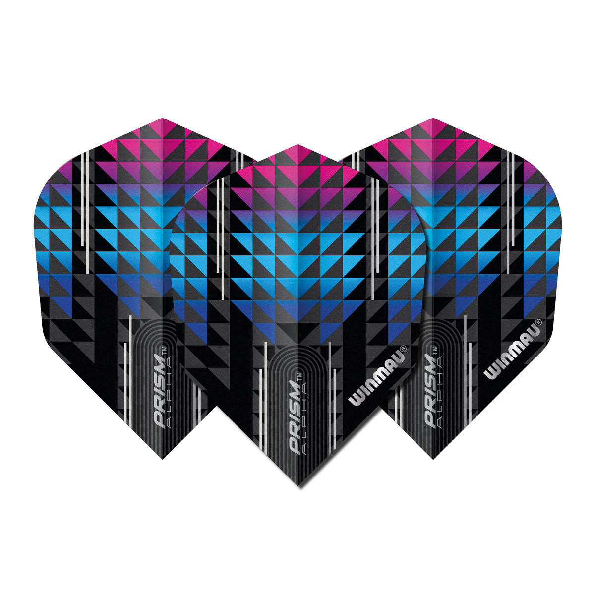 Prism Alpha Triangle Blue & Pink No6 Dart Flights by Winmau - view 2