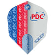 Prism Zeta PDC Red, Blue & White No6 Dart Flights by Winmau