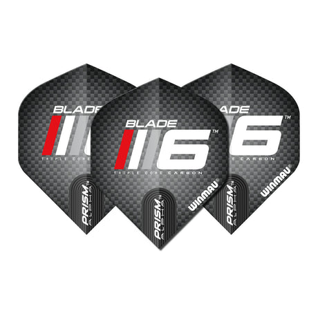 Prism Alpha Blade 6 Logo Standard Dart Flights by Winmau - view 2