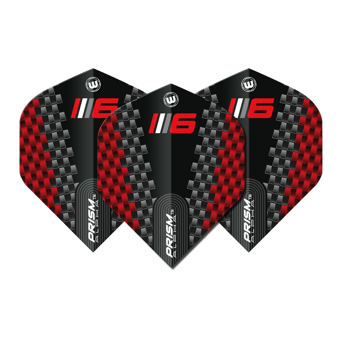 Prism Alpha Blade 6 Chevron Standard Dart Flights by Winmau - view 2