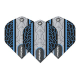 Prism Alpha Circuit Black and Blue Standard Dart Flights by Winmau - view 2