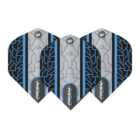 Prism Alpha Circuit Black and Blue Standard Dart Flights by Winmau - view 2