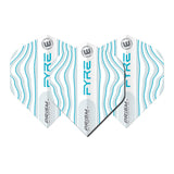 Prism Alpha Fyre White, Aqua and Blue Standard Dart Flights by Winmau - view 2