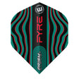 Prism Alpha Fyre Black, Turquoise and Red Standard Dart Flights by Winmau