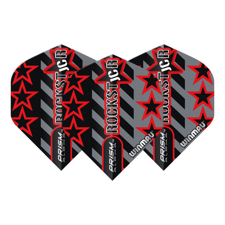 Prism Alpha Joe Cullen Grey and Black Standard Dart Flights by Winmau - view 2