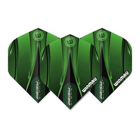Prism Alpha Sniper Green Black Dart Flights by Winmau - view 2