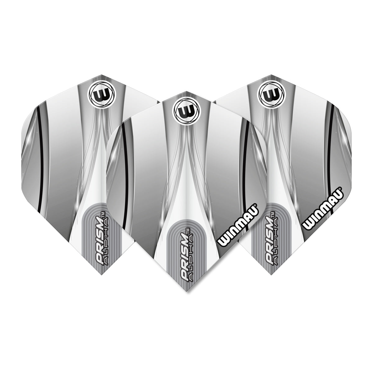 Prism Alpha Sniper White Black Dart Flights by Winmau - view 2