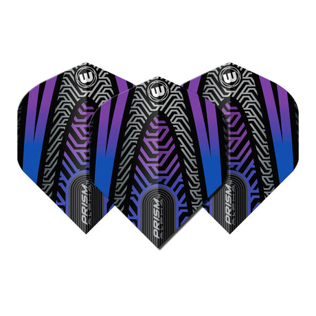 Prism Alpha Black & Purple No2 Dart Flights by Winmau - view 2