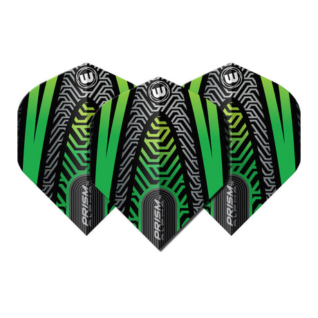 Prism Alpha Black & Green No2 Dart Flights by Winmau - view 2