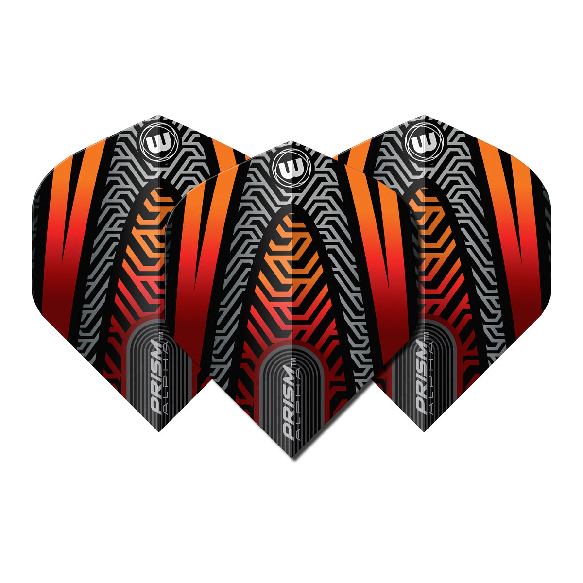 Prism Alpha Black & Orange No2 Dart Flights by Winmau - view 2
