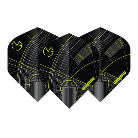 Winmau Prism Delta MvG Black & Green No2 Dart Flights - view 2