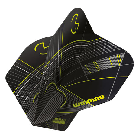 Winmau Prism Delta MvG Black & Green No2 Dart Flights - view 3